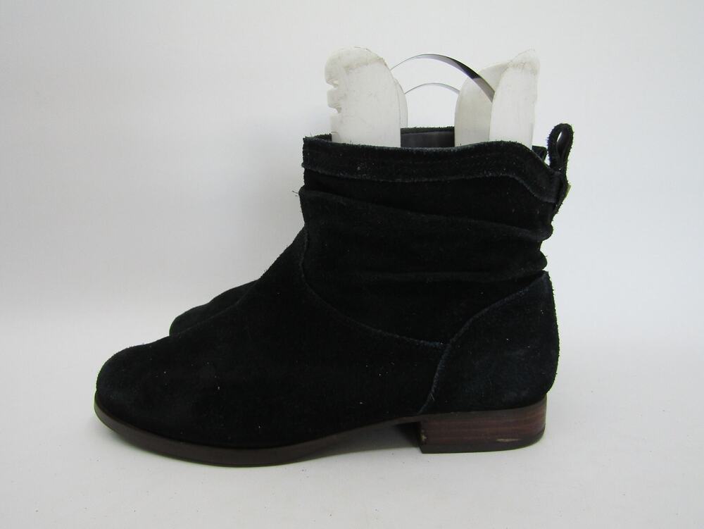 UGG Womens Size 8.5 M Black Suede Slouch Ankle Fashion Boots Bootie